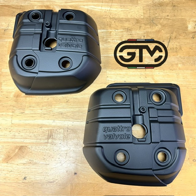 1200 8V Valve Covers Matte Black Pair - USED