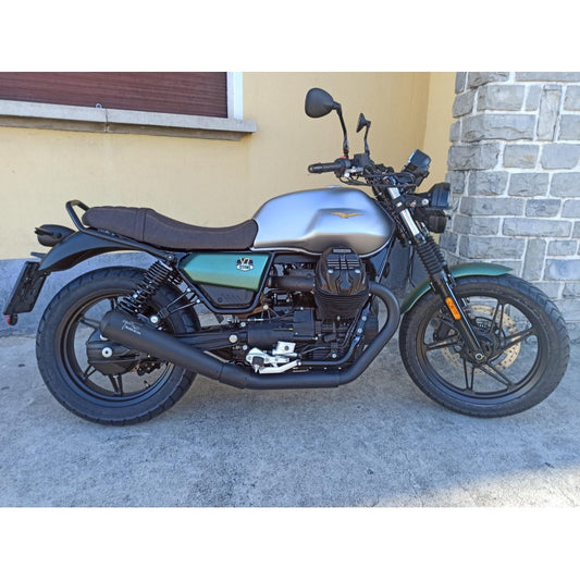 Agostini V7-850 E5 Short High Mount Mufflers