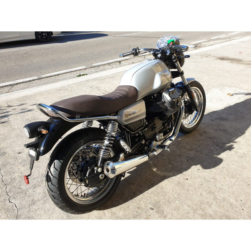 Agostini V7-850 E5 Short Polished Mufflers