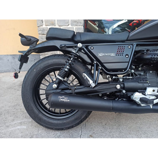Agostini V9 Bobber Mufflers - Black