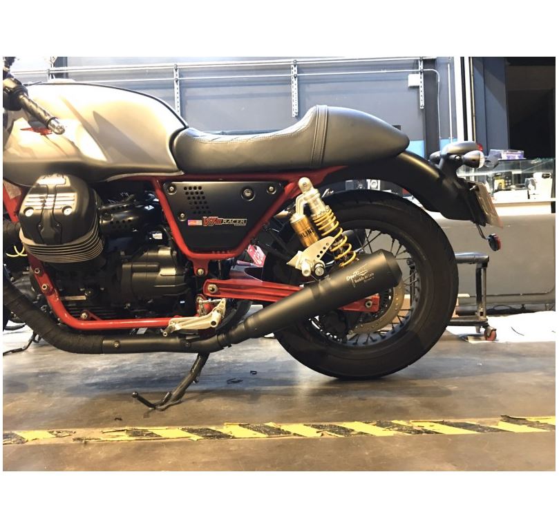 Agostini V7 III Racer High-Mount Mufflers