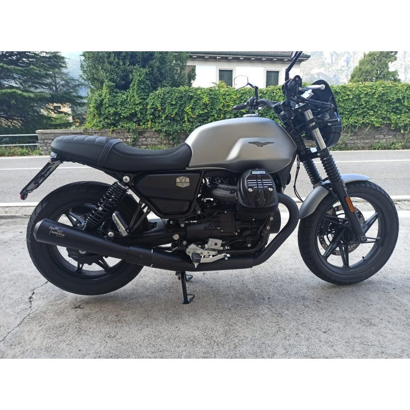 Agostini V7 850 E5 Long Black Mufflers