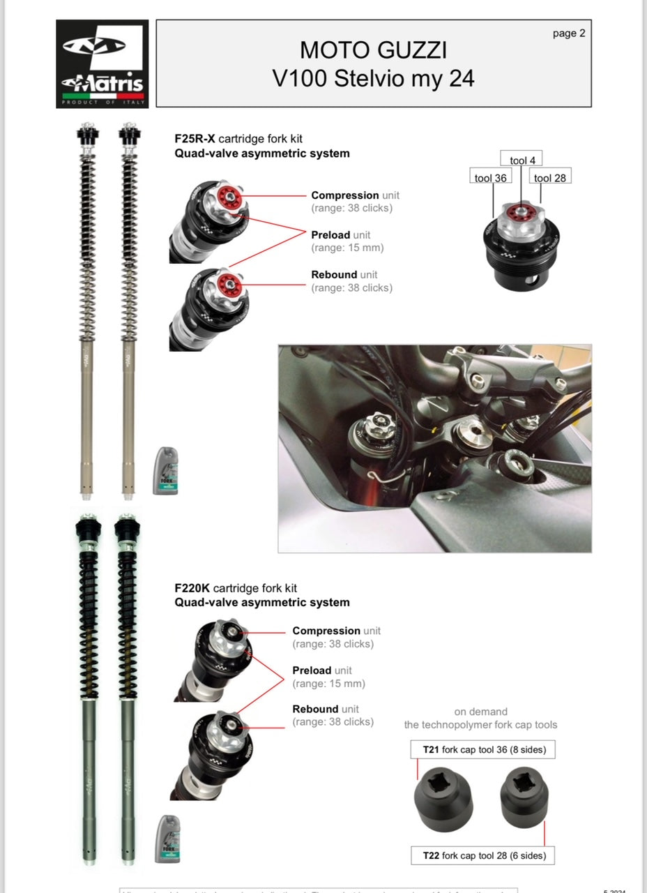 Matris F20 Fork Kit V100 Stelvio