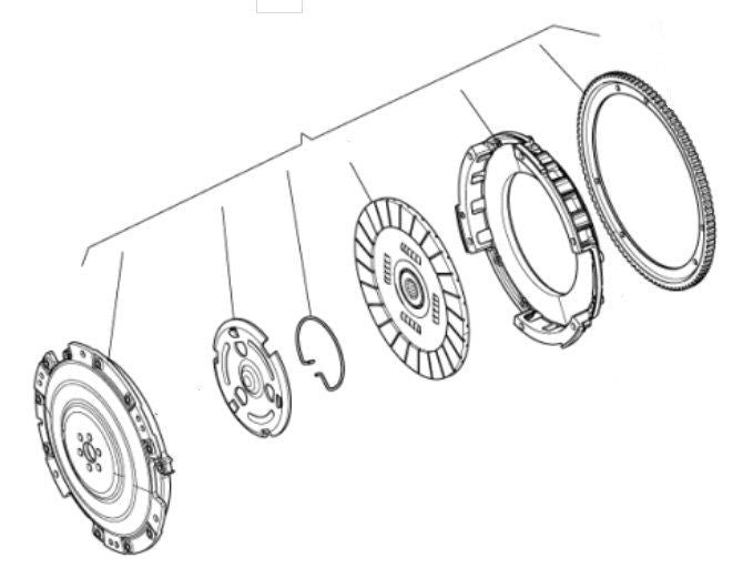 OEM 8V Clutch Disk Complete Assy