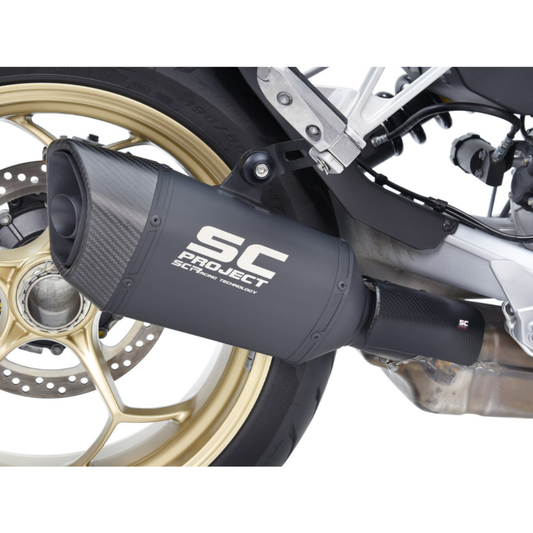 SC Project V100 Ti-Blk Muffler - Street