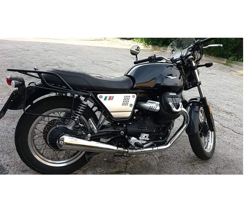 Agostini V7 III Short Polished Mufflers GTMotoCycles